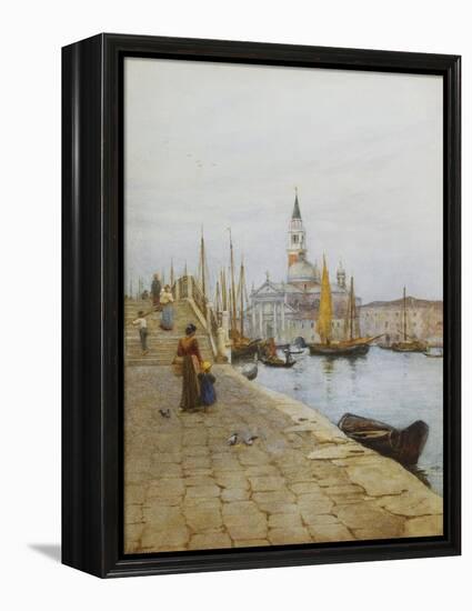 San Giorgio Maggiore from the Zattere, Venice-Helen Allingham-Framed Premier Image Canvas