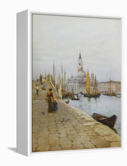 San Giorgio Maggiore from the Zattere, Venice-Helen Allingham-Framed Premier Image Canvas