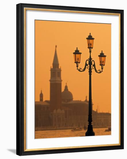 San Giorgio Maggiore, Grand Canal at Sunset, Venice, Italy-Jon Arnold-Framed Photographic Print