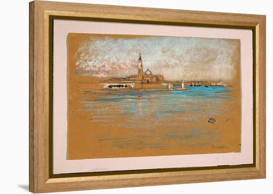 San Giorgio Maggiore, Venice, 1880 (Pastel & Charcoal on Paper)-James Abbott McNeill Whistler-Framed Premier Image Canvas