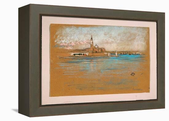 San Giorgio Maggiore, Venice, 1880 (Pastel & Charcoal on Paper)-James Abbott McNeill Whistler-Framed Premier Image Canvas