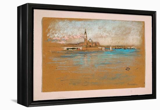 San Giorgio Maggiore, Venice, 1880 (Pastel & Charcoal on Paper)-James Abbott McNeill Whistler-Framed Premier Image Canvas