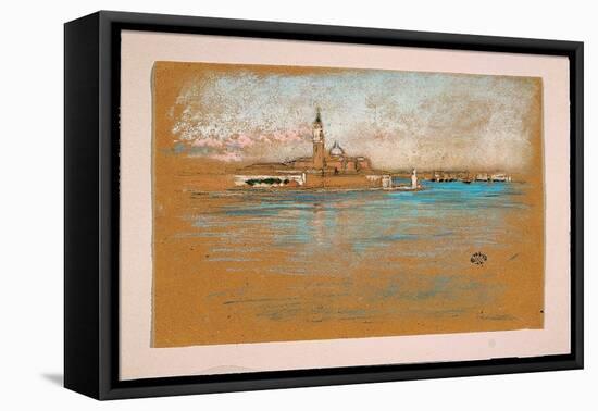 San Giorgio Maggiore, Venice, 1880 (Pastel & Charcoal on Paper)-James Abbott McNeill Whistler-Framed Premier Image Canvas