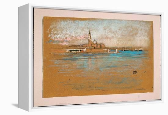 San Giorgio Maggiore, Venice, 1880 (Pastel & Charcoal on Paper)-James Abbott McNeill Whistler-Framed Premier Image Canvas