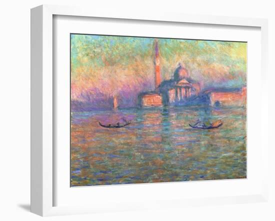 San Giorgio Maggiore, Venice, 1908-Claude Monet-Framed Giclee Print