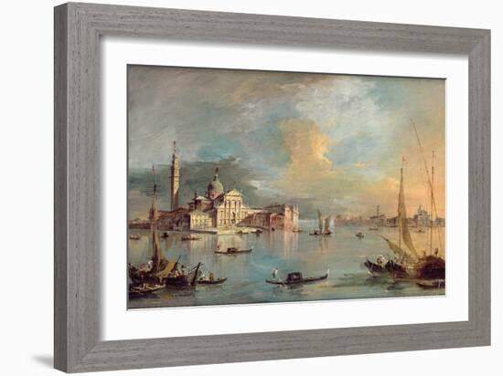 San Giorgio Maggiore, Venice, with the Giudecca and Zitelle-Guardi-Framed Giclee Print