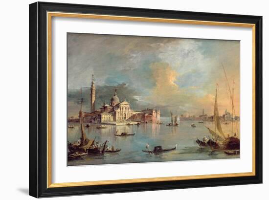 San Giorgio Maggiore, Venice, with the Giudecca and Zitelle-Guardi-Framed Giclee Print