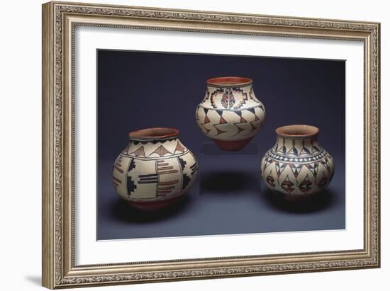 San Ildefonso Pueblo Pottery-null-Framed Giclee Print