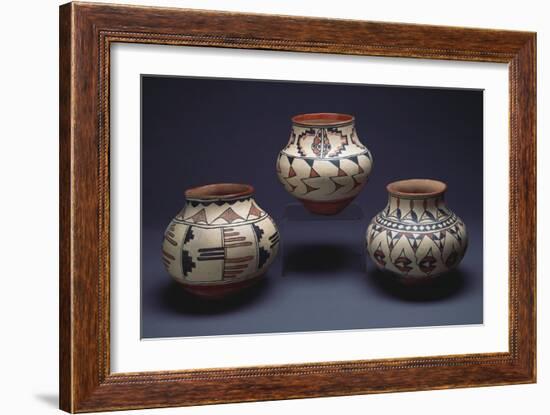 San Ildefonso Pueblo Pottery-null-Framed Giclee Print