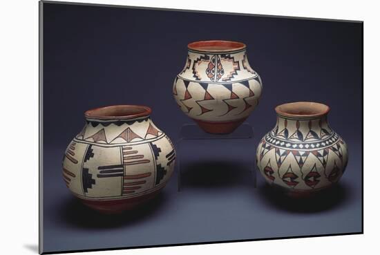 San Ildefonso Pueblo Pottery-null-Mounted Giclee Print