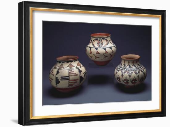 San Ildefonso Pueblo Pottery-null-Framed Giclee Print