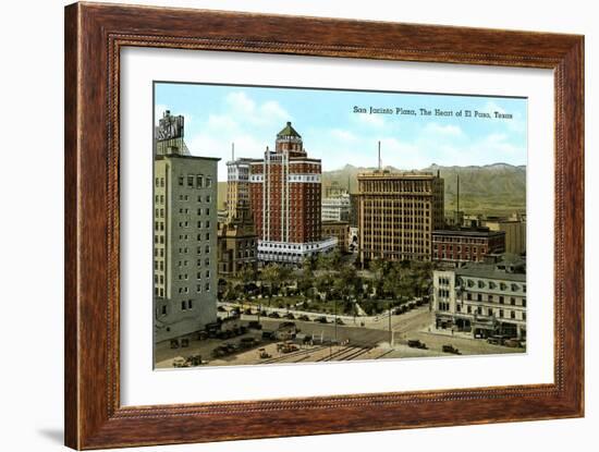 San Jacinto Plaza, El Paso, Texas-null-Framed Art Print