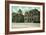 San Jose, California - Exterior View of Court House and Hall of Records-Lantern Press-Framed Art Print