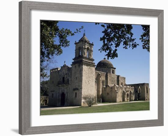 San Jose Mission, San Antonio, Texas, USA-Charles Bowman-Framed Photographic Print