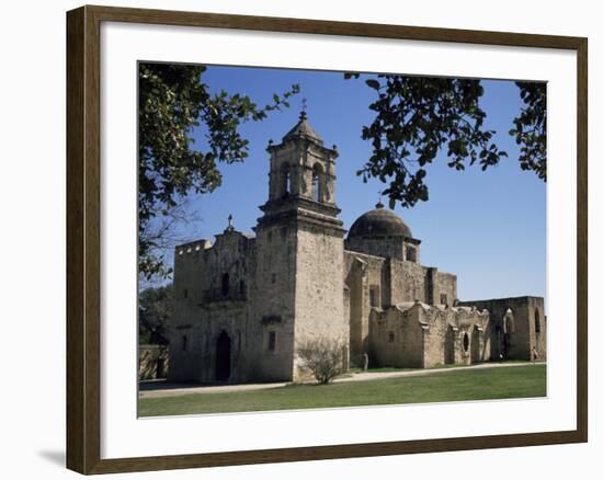 San Jose Mission, San Antonio, Texas, USA-Charles Bowman-Framed Photographic Print