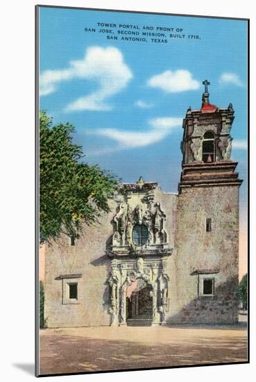 San Jose Mission, San Antonio, Texas-null-Mounted Art Print