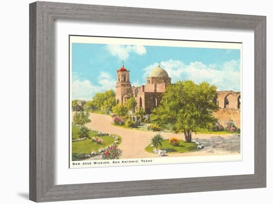 San Jose Mission, San Antonio, Texas-null-Framed Art Print