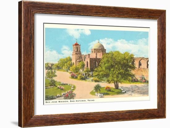 San Jose Mission, San Antonio, Texas-null-Framed Art Print