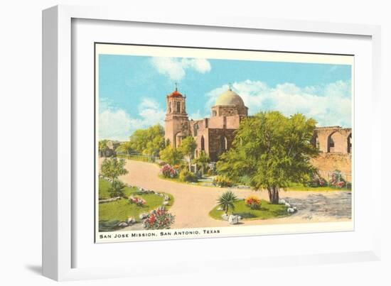 San Jose Mission, San Antonio, Texas-null-Framed Art Print