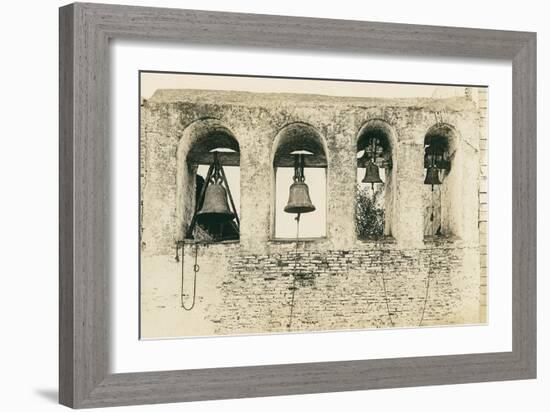 San Juan Capistrano Mission Bells-null-Framed Art Print