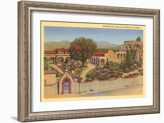 San Juan Capistrano Mission, California-null-Framed Art Print