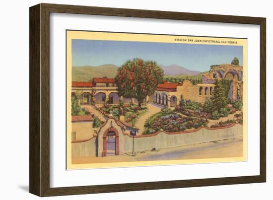San Juan Capistrano Mission, California-null-Framed Art Print