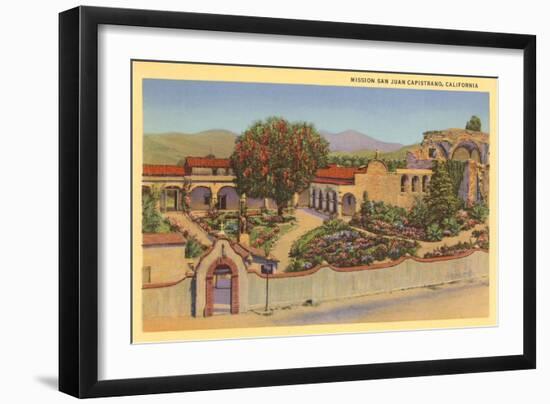 San Juan Capistrano Mission, California-null-Framed Art Print