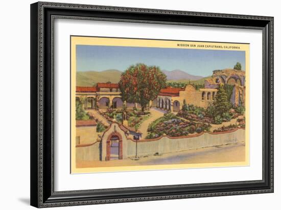 San Juan Capistrano Mission, California-null-Framed Art Print