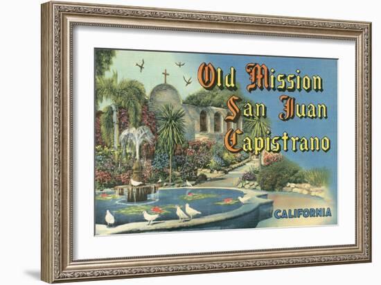 San Juan Capistrano Mission-null-Framed Art Print