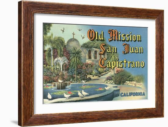 San Juan Capistrano Mission-null-Framed Art Print