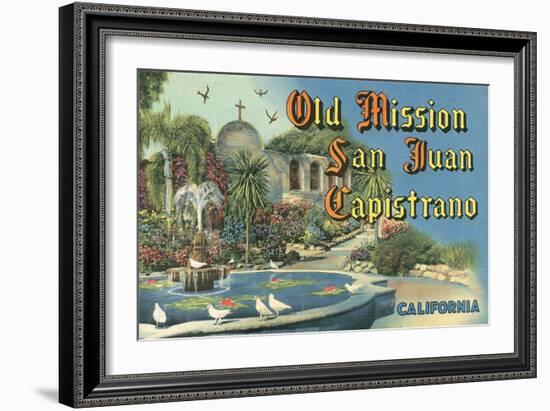 San Juan Capistrano Mission-null-Framed Art Print