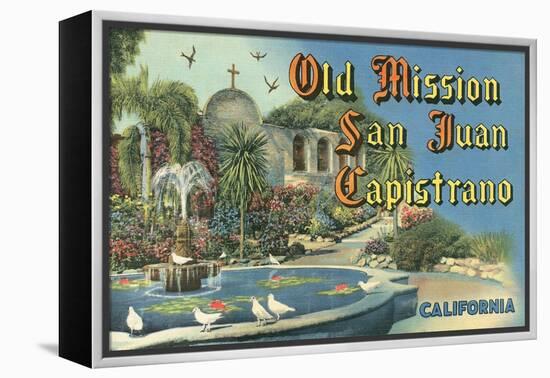 San Juan Capistrano Mission-null-Framed Stretched Canvas