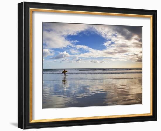 San Juan Del Sur, Playa Madera, Surfer, Nicaragua-Jane Sweeney-Framed Photographic Print