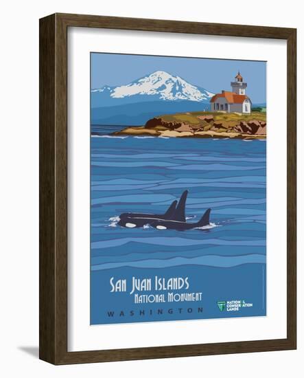 San Juan Islands National Monument-Bureau of Land Management-Framed Art Print