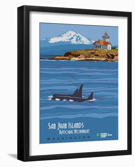 San Juan Islands National Monument-Bureau of Land Management-Framed Art Print