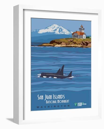 San Juan Islands National Monument-Bureau of Land Management-Framed Art Print