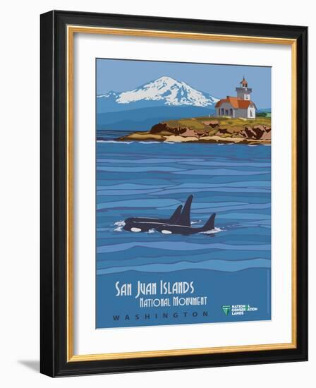 San Juan Islands National Monument-Bureau of Land Management-Framed Art Print