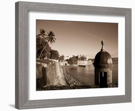 San Juan, Old Town, Paseo Del Morro and La Muralla, Puerto Rico-Michele Falzone-Framed Photographic Print