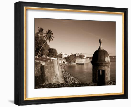 San Juan, Old Town, Paseo Del Morro and La Muralla, Puerto Rico-Michele Falzone-Framed Photographic Print