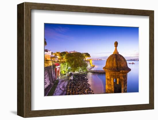 San Juan, Puerto Rico Coast at Paseo De La Princesa.-SeanPavonePhoto-Framed Photographic Print