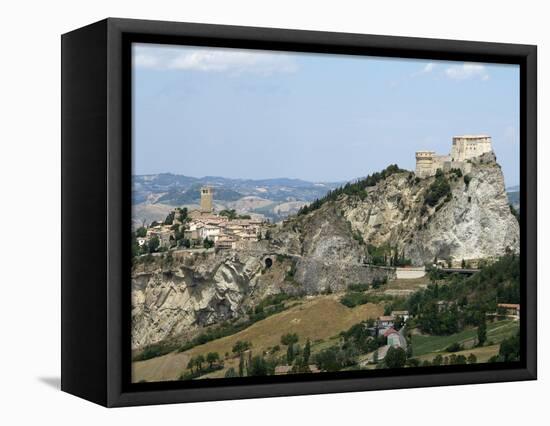 San Leo, Old Town and Castello, Emilia-Romagna, Italy, Europe-Hans Peter Merten-Framed Premier Image Canvas