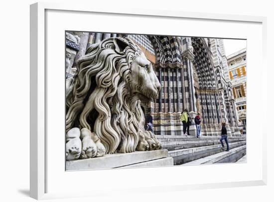 San Lorenzo Cathedral, Genoa, Liguria, Italy, Europe-Yadid Levy-Framed Photographic Print