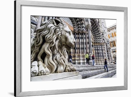 San Lorenzo Cathedral, Genoa, Liguria, Italy, Europe-Yadid Levy-Framed Photographic Print