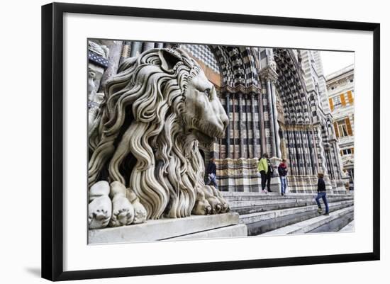 San Lorenzo Cathedral, Genoa, Liguria, Italy, Europe-Yadid Levy-Framed Photographic Print