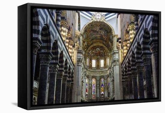 San Lorenzo Cathedral, Genoa, Liguria, Italy, Europe-Yadid Levy-Framed Premier Image Canvas