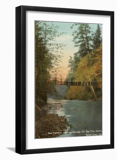 San Lorenzo River, Santa Cruz, California-null-Framed Art Print