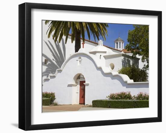 San Luis Rey Mission, Oceanside, California, USA-Richard Cummins-Framed Photographic Print