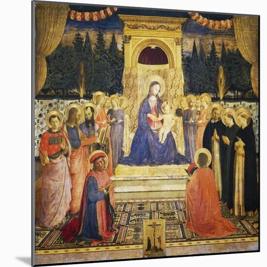 San Marco Altarpiece, 1438-43-Fra Angelico-Mounted Giclee Print