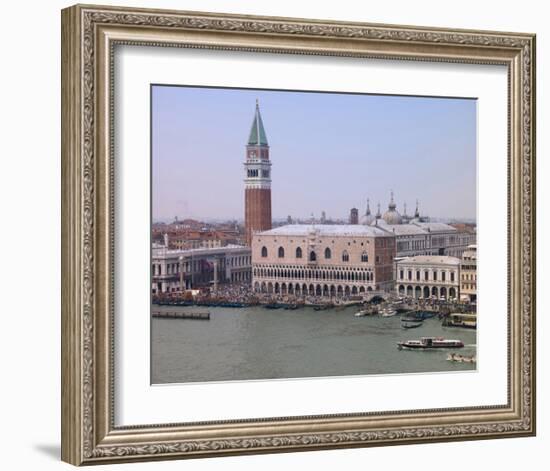 San Marco Church and Square-null-Framed Art Print