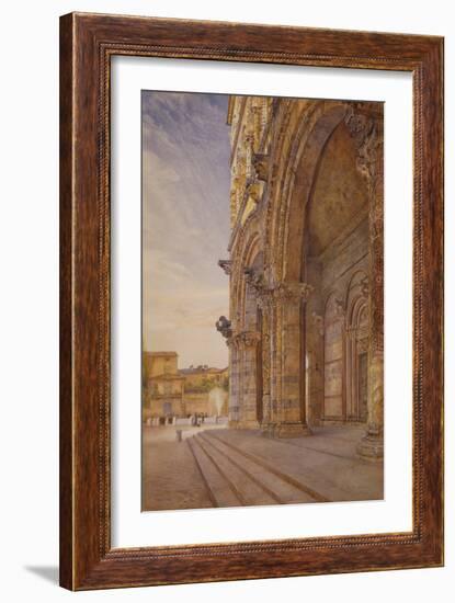 San Martino, Lucca, 1887 (W/C over Pencil on Paper)-Henry Roderick Newman-Framed Giclee Print